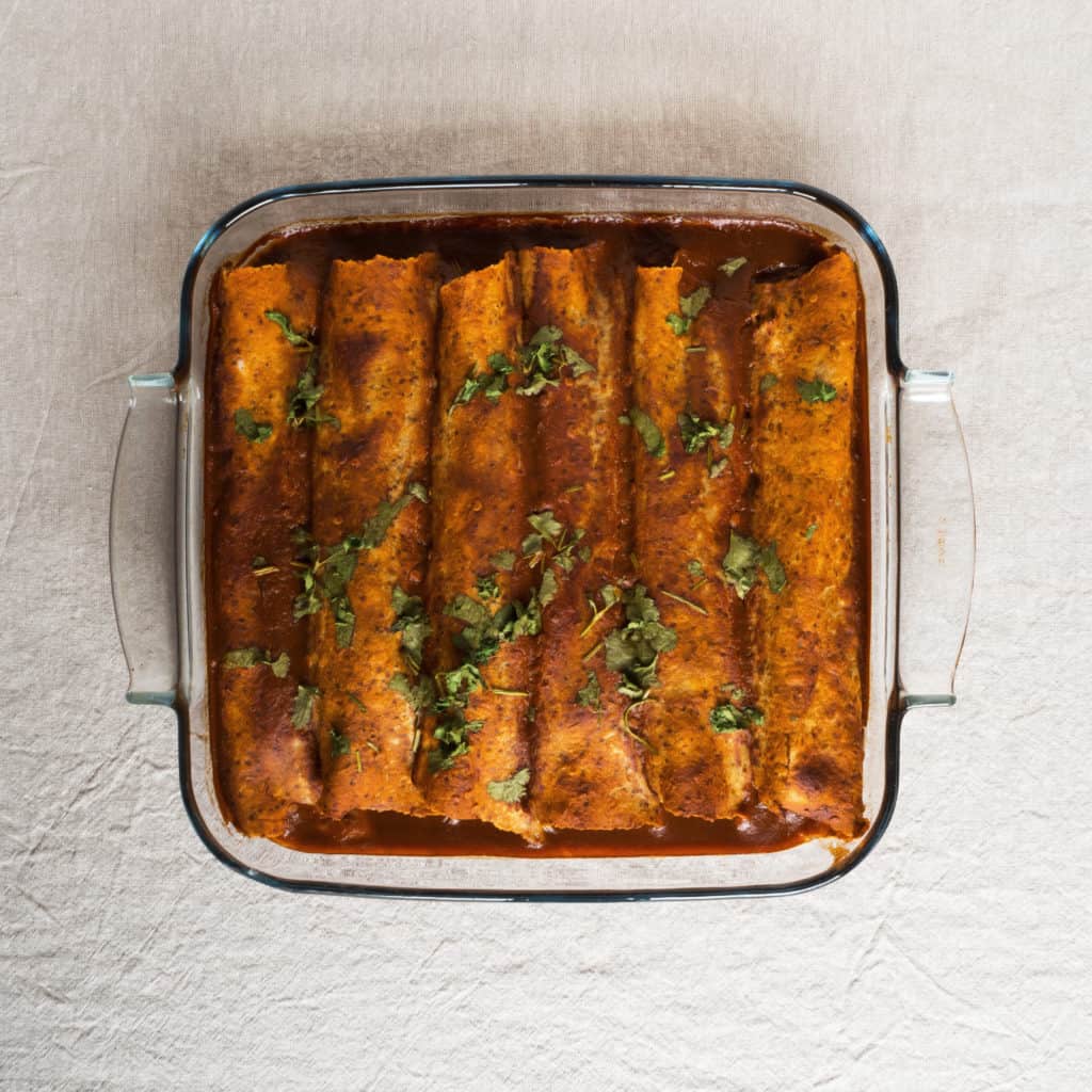 Black Bean And Kale Enchiladas - Frifran